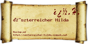 Öszterreicher Hilda névjegykártya
